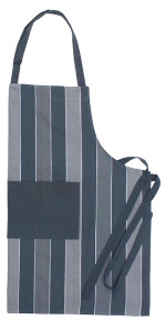 Metro Stripe Apron - GREY